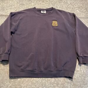 Vintage Lee FBI Federal Bureau of Investigation Sweatshirt XL Embroidered Badge